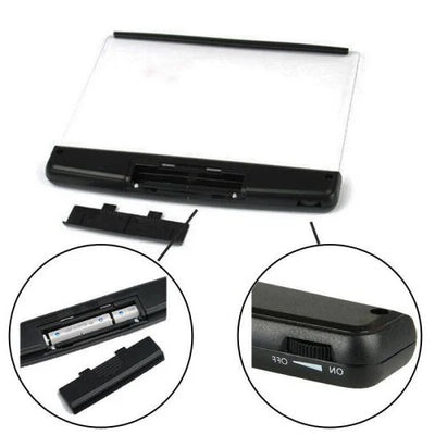 Book Light Clip-On Adjustable Brightness & Flexible Neck