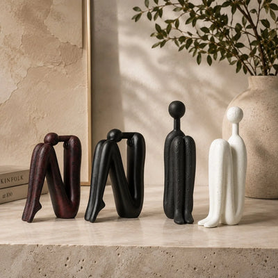 Bookends Set Porcelain Sturdy Multi-Color