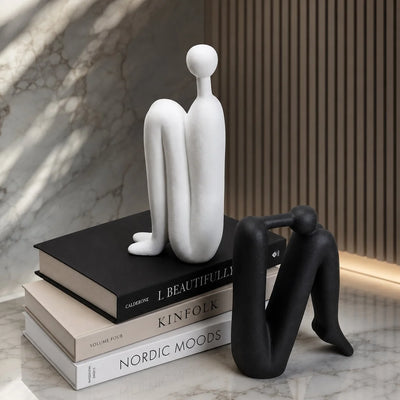 Bookends Set Porcelain Sturdy Multi-Color