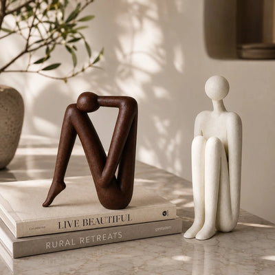 Bookends Set Porcelain Sturdy Multi-Color