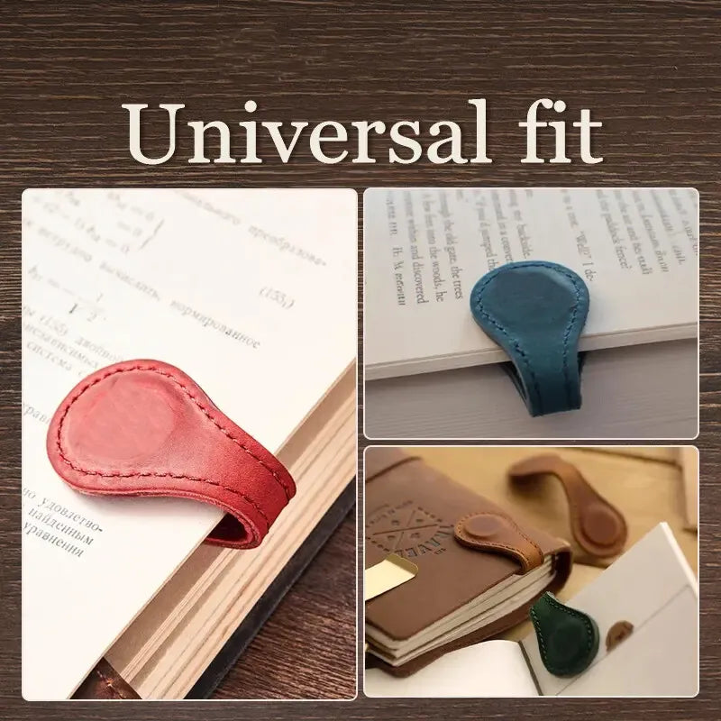 Bookmark Genuine Leather Magnetic Closure