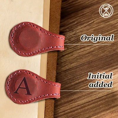 Bookmark Genuine Leather Magnetic Closure