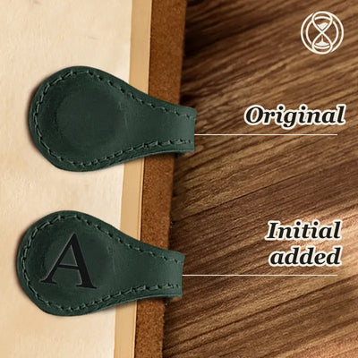 Bookmark Genuine Leather Magnetic Closure