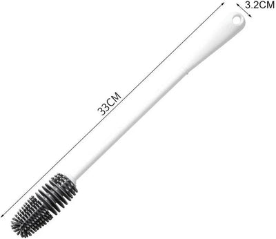 Bottle Brush Rotating Head Soft Fiber Bristles 13-Inch Reach