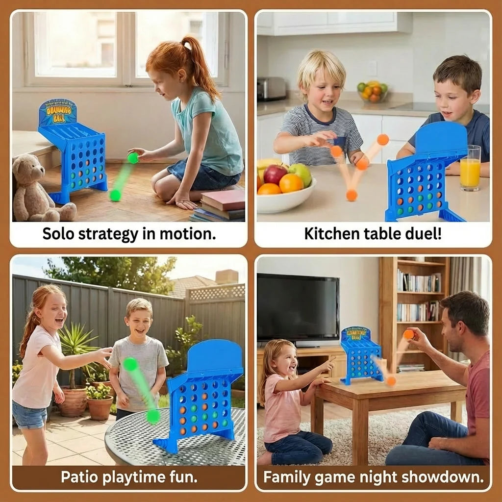 Bouncing Ball Grid Game Foldable With Carrying Case