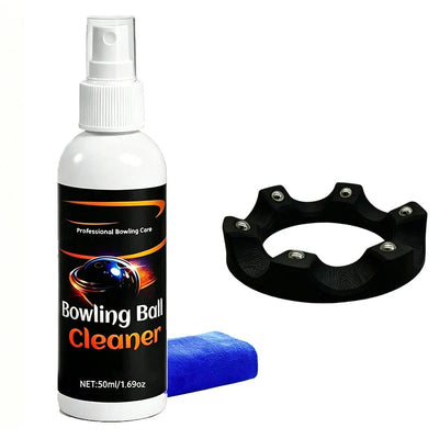 Bowling Ball Cleaner Spray & Microfiber Cloth