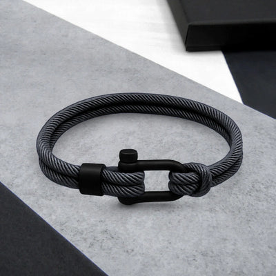 Bracelet Double-Strand Twill Nylon D-Shackle Clasp