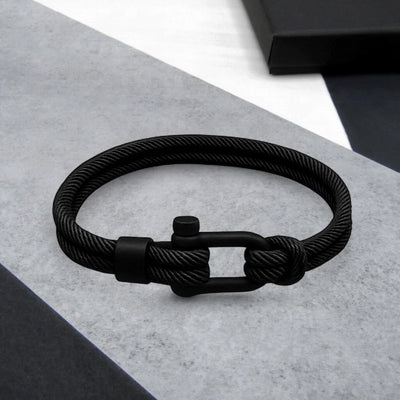 Bracelet Double-Strand Twill Nylon D-Shackle Clasp