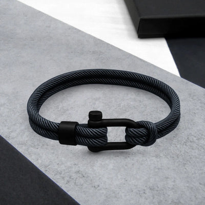 Bracelet Double-Strand Twill Nylon D-Shackle Clasp
