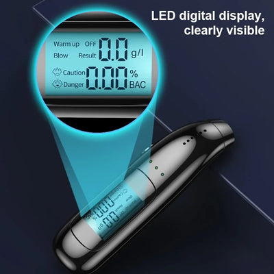 Breathalyzer Touchless USB-Rechargeable Digital Display