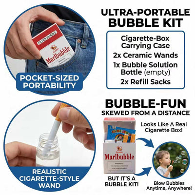 Bubble Blower Toy Cigarette-Inspired Portable Bubble Kit