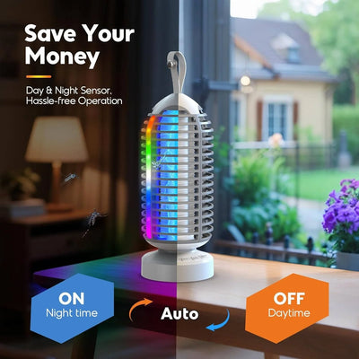 Bug Zapper Light USB-C Rechargeable 2,100 Sq Ft Coverage