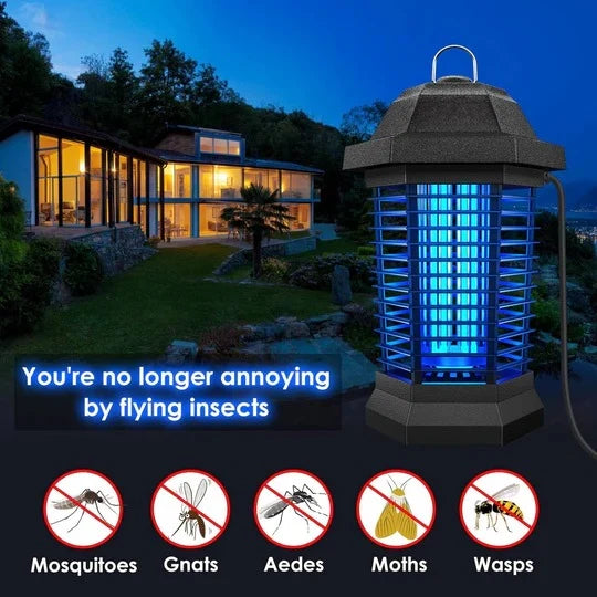 Bug Zapper Ultraviolet Light High-Voltage 550 Sq Ft Coverage