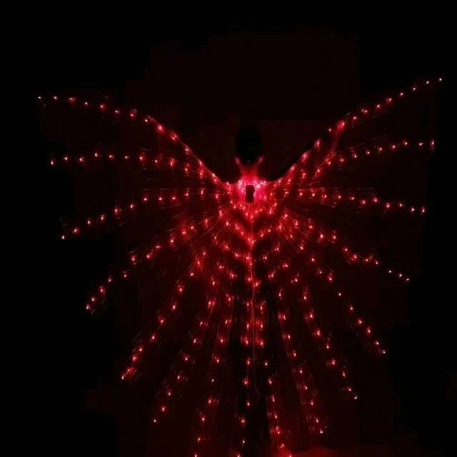 Butterfly Costume Wings Multicolor LED Adjustable Harness
