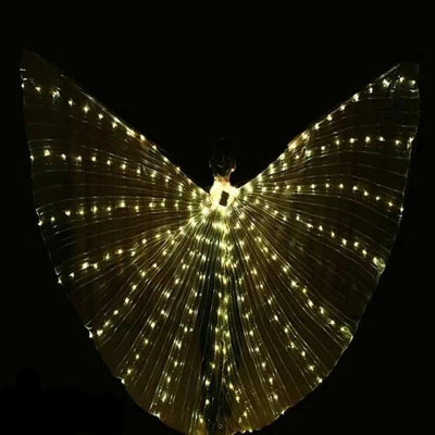 Butterfly Costume Wings Multicolor LED Adjustable Harness