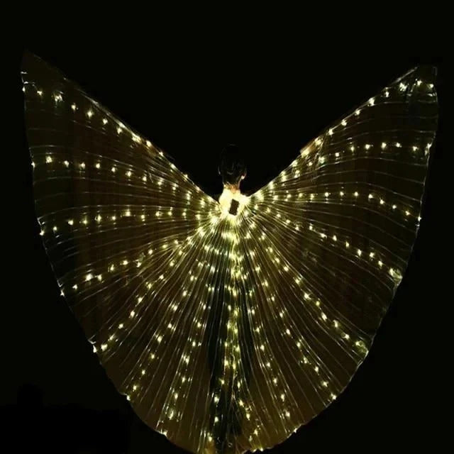 Butterfly Costume Wings Multicolor LED Adjustable Harness