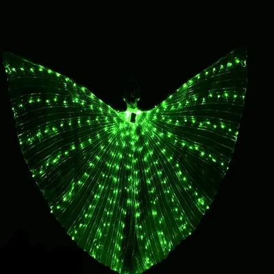 Butterfly Costume Wings Multicolor LED Adjustable Harness