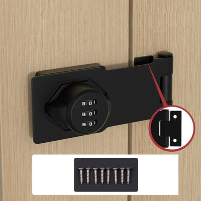 Cabinet Combination Lock Resettable 3-Digit Corrosion-Resistant Zinc Alloy