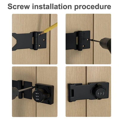 Cabinet Combination Lock Resettable 3-Digit Corrosion-Resistant Zinc Alloy