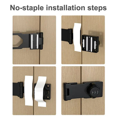 Cabinet Combination Lock Resettable 3-Digit Corrosion-Resistant Zinc Alloy