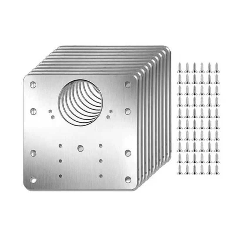 Cabinet Hinge Repair Kit Stainless Steel Tool-Free 10 Pack