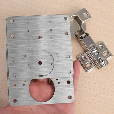 Cabinet Hinge Repair Kit Stainless Steel Tool-Free 10 Pack