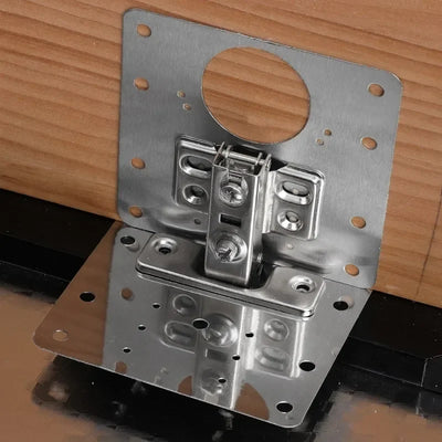 Cabinet Hinge Repair Kit Stainless Steel Tool-Free 10 Pack