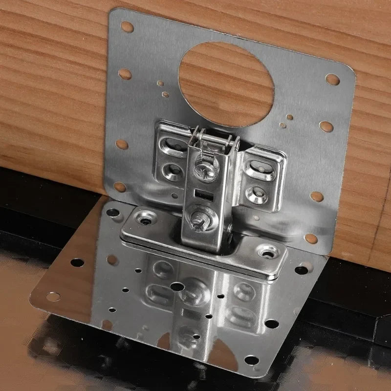 Cabinet Hinge Repair Kit Stainless Steel Tool-Free 10 Pack