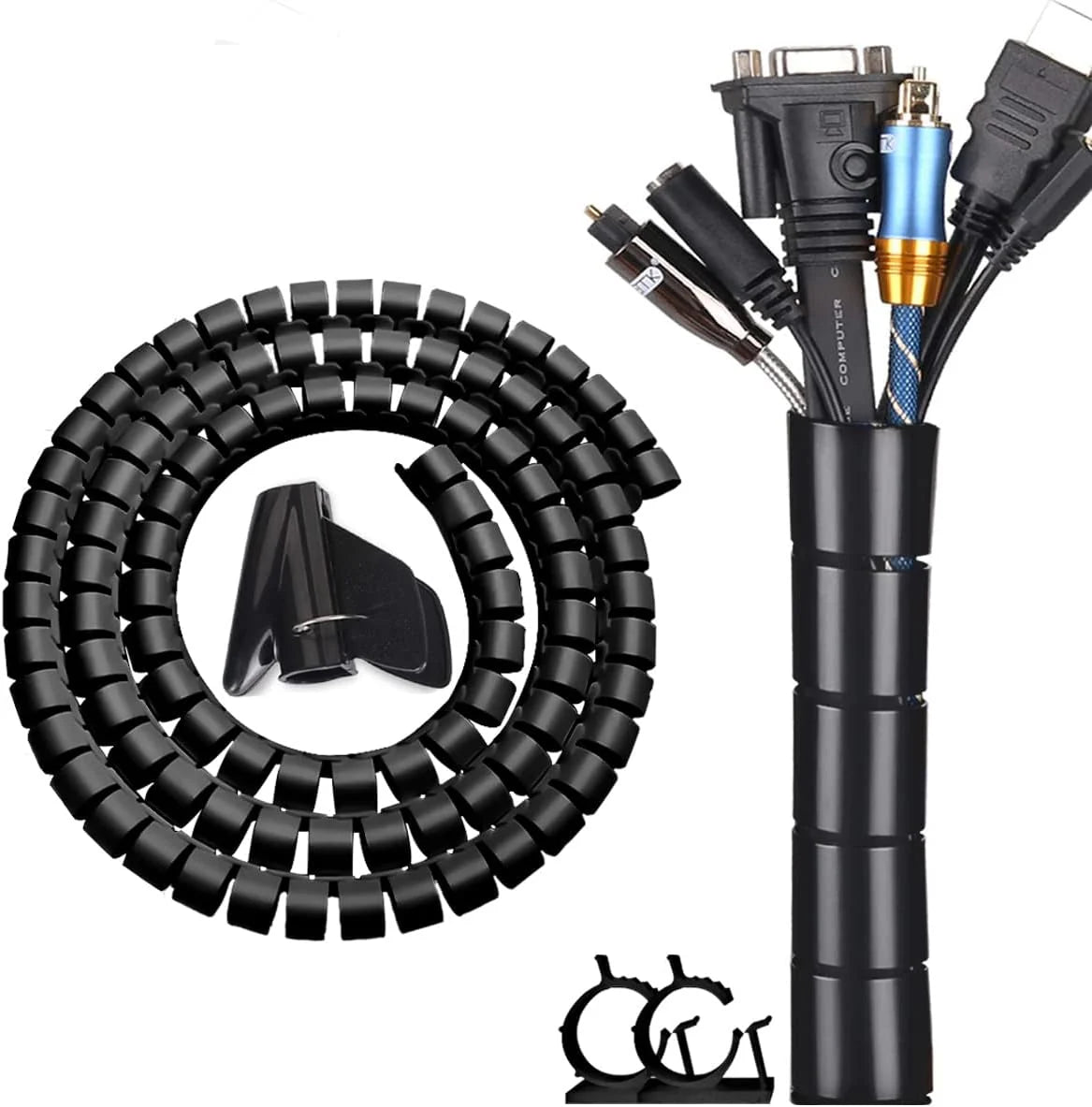 Cable Sleeve Expandable Coil & Spring-Loaded Tool
