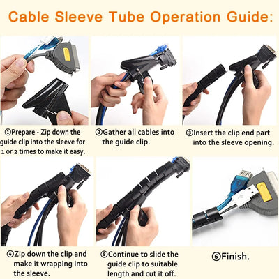Cable Sleeve Expandable Coil & Spring-Loaded Tool