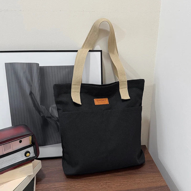 Canvas Tote Bag Cotton Canvas Reinforced Straps
