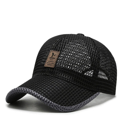 Cap Full Mesh Breathable Stepless Snapback Deep Visor