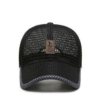 Cap Full Mesh Breathable Stepless Snapback Deep Visor