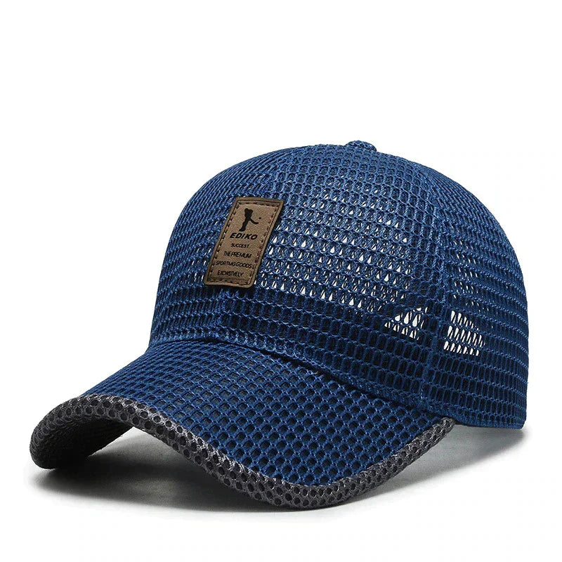 Cap Full Mesh Breathable Stepless Snapback Deep Visor