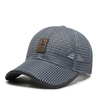 Cap Full Mesh Breathable Stepless Snapback Deep Visor