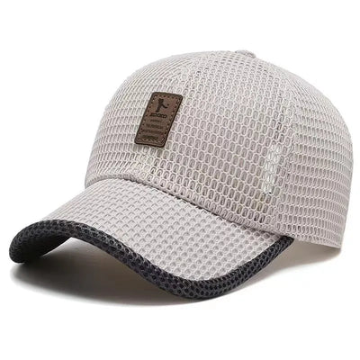 Cap Full Mesh Breathable Stepless Snapback Deep Visor