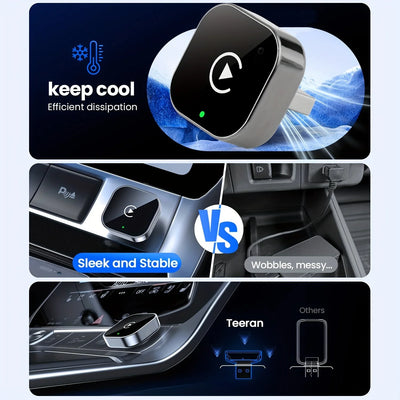 Car Adapter Wireless Plug & Play Auto Pairing