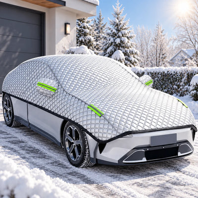 Car Cover PEVA Winter Protection 10 Elastic Straps