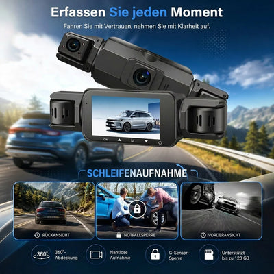 Car Dash Camera 4-Channel 1920P Night Vision