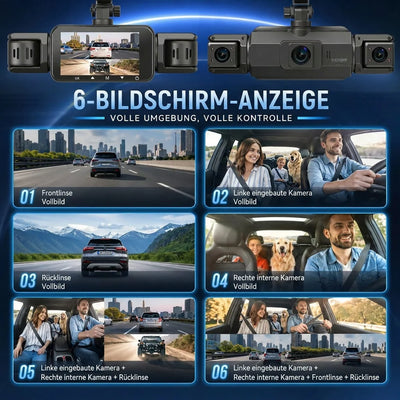Car Dash Camera 4-Channel 1920P Night Vision