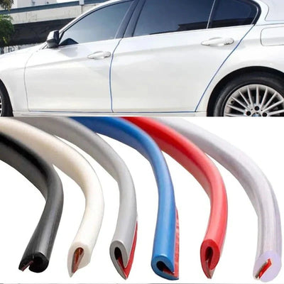Car Door Edge Protector Trim-To-Fit Weather-Resistant Tool-Free Installation