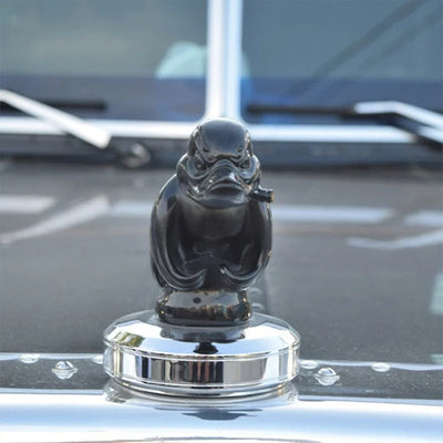 Car Grille Emblem Duck Design Chrome-Plated Pin Mount