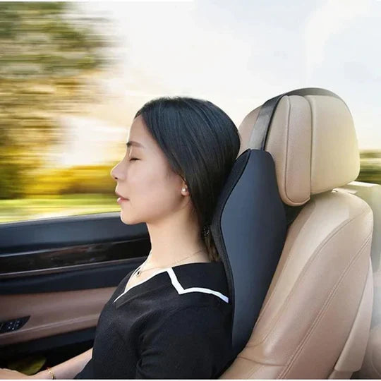 Car Headrest Cushion Memory Foam Breathable Washable Cover
