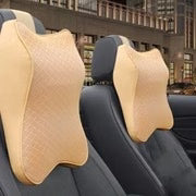 Car Headrest Neck Cushion Ergonomic Support Removable Washable Cover