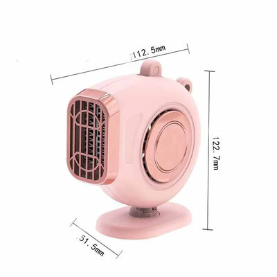 Car Heater Fan Dual Heat & Cool Rotating Mount