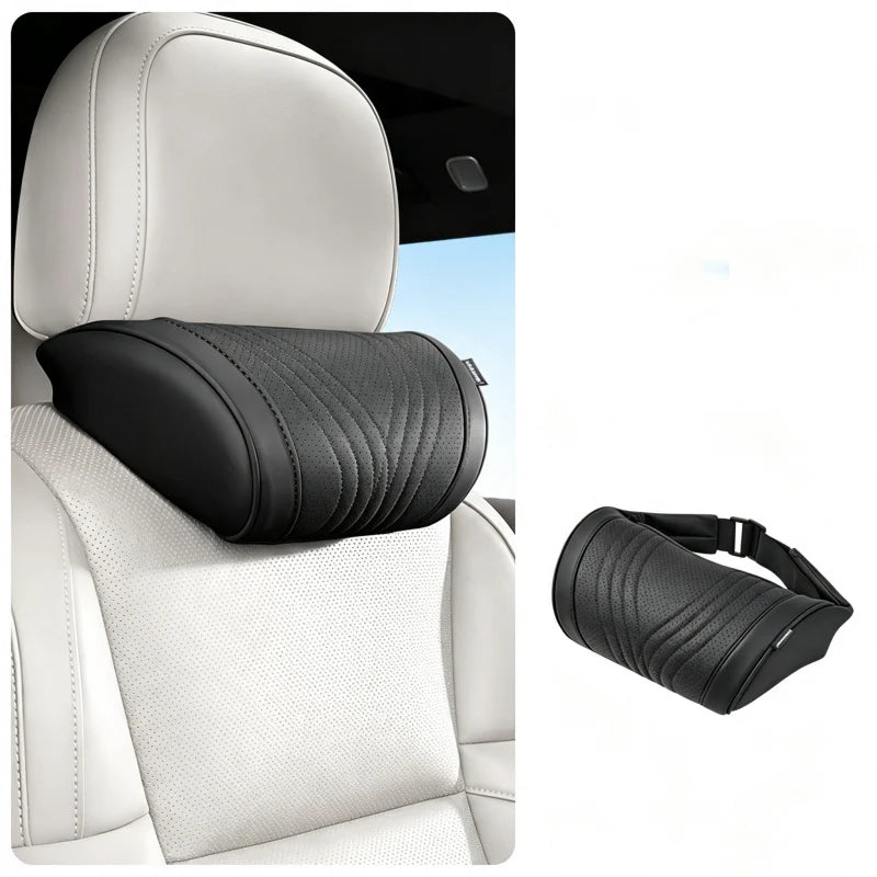 Car Neck Pillow Ergonomic Contour Adjustable Strap