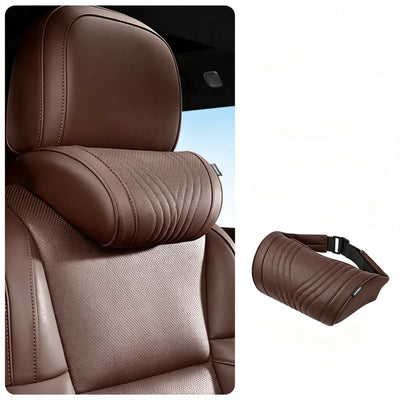 Car Neck Pillow Ergonomic Contour Adjustable Strap