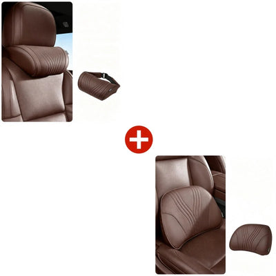 Car Neck Pillow Ergonomic Contour Adjustable Strap
