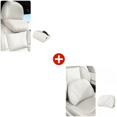 Car Neck Pillow Ergonomic Contour Adjustable Strap