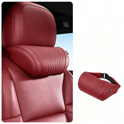 Car Neck Pillow Ergonomic Contour Adjustable Strap